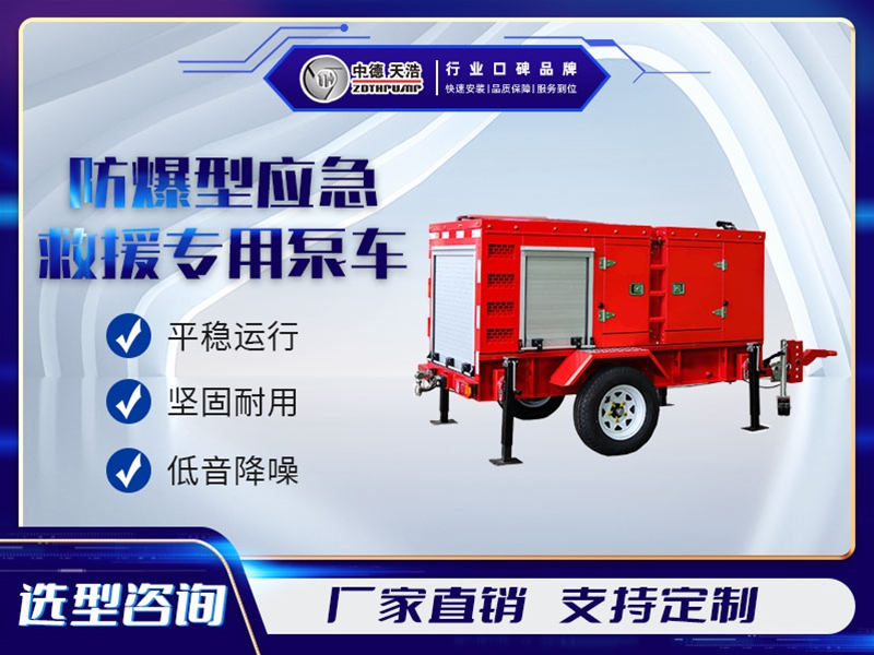 防爆型应急救援专用泵车
